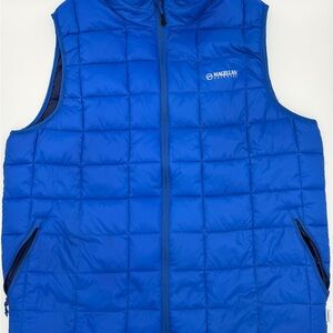 Magellan Outdoors Royal Blue Puffer Vest Men’s Size XL Winter Sporty Athleisure